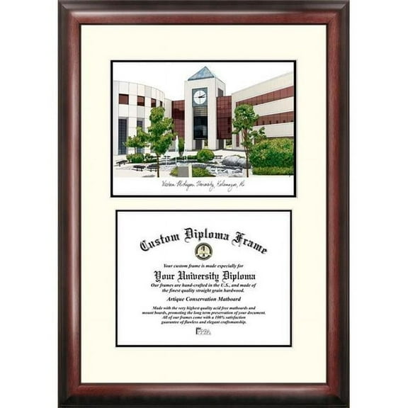 Campus Images  Western Michigan Universityscholar with Black Edge and Double Matting