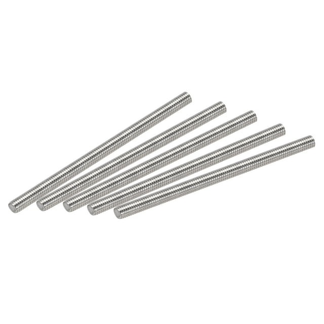 Unique Bargains M6 x 100mm Fully Threaded Rod 304 Stainless Steel Right Hand Threads 15 Pack