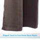 thumbnail image 5 of Cortinas Cortas Uxcell, 29"W x 35"L Cortina Media de Ventana Francesa 2 Paneles, Marrón, 5 of 6