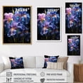 thumbnail image 4 of Designart "violet Black Iridescent Irises I" Floral Floater Framed Canvas Wall Art, 4 of 7