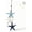 Starfish, variant on 23.2 in × 6.7 in Lighted Coastal Wooden Starfish & Fish Hanging Decor, Mediterranean Nautical Wall Decor with Warm LED Lights for Bathroom, Porch, Beach House,All:No Lights