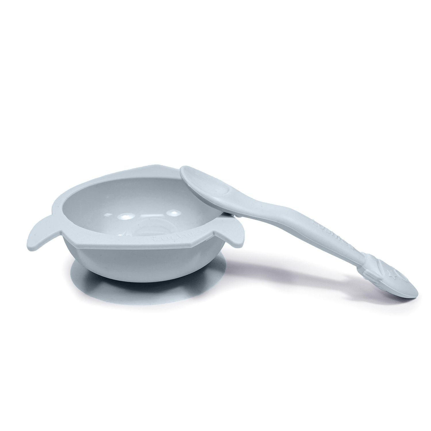 KU Silibowl bol et cuillère en silicone Bleu