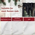 thumbnail image 7 of Christmas Valances for Windows, 54 x 18in, Snowflakes Evergreen Bonfire Fox Cartoon Rod Pocket Kitchen Valance Curtain Light Filtering Window Treatments for Living Room Bedroom, 1 Panel, 7 of 7