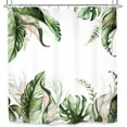 thumbnail image 6 of Burgundy Floral Leaves Eucalyptus Shower Curtain Watercolor Botanical Plants Leaf Bathroom Modern Gold Women Outline 60Wx72L Inches Bath Accessories Art Home Decor Fabric 12 Pack Hooks, 6 of 6