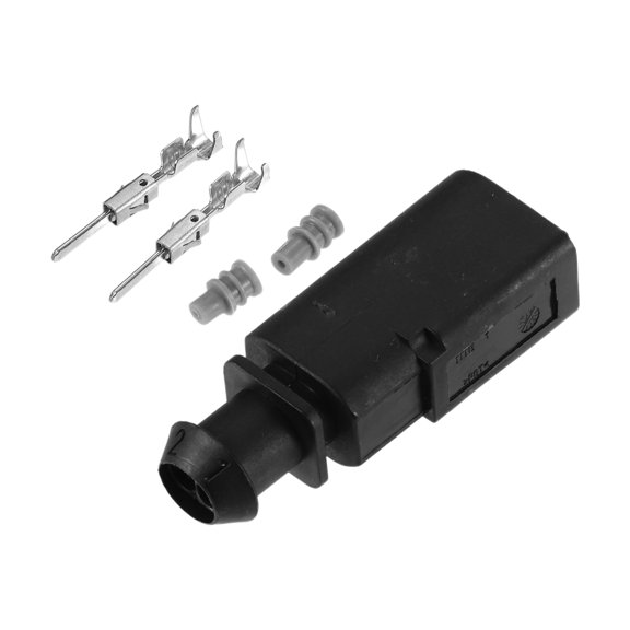 1 Set Connector Male Terminals Plug Water Temperature Sensor Connector for Audi A3 2015-2020 Black