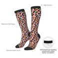 thumbnail image 4 of Easygdp Chaussettes de Sport à Imprimés Léopard Chaussettes de Compression pour Hommes et Femmes, 4 of 6