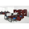 thumbnail image 2 of Regency Structure 66 x 24 in. 2 Person Benched Desking with Low Credenza Storage - Mahogany, 2 of 8