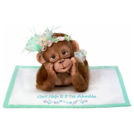 The Ashton-Drake Galleries Adorable Baby Monkey Doll, 4 Inches