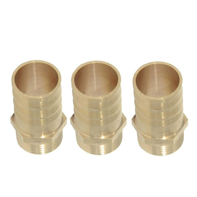 3x Conector de Acoplador de de Pagoda de Tubo de de Tubo de Manguera de Púas de Latón de 25 Mm Y 3/4 "