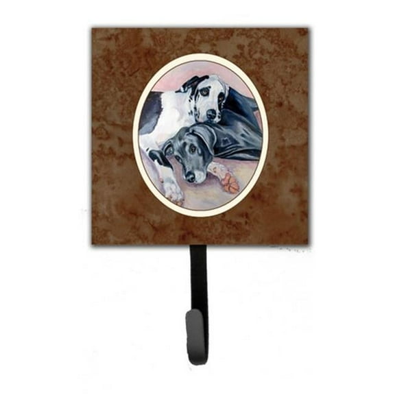 Black & Harlequin Great Dane Leash or Key Holder