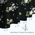 thumbnail image 6 of Pioneer Flower Floral Print Pattern Shower Curtain 36"x72" ,Bathroom Decorative Shower Curtains Set with 12 Hooks,Modern Waterproof Washable Shower Curtain, 6 of 6