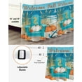 thumbnail image 3 of Welcome Fall Bed Skirt King Size 18 Inch Drop, Thanksgiving Pumpkin Retro Anchor Blue Sea Wrap Around Dust Ruffle Bedskirts, Wrinkle & Fade Resistant Easy Fit Bedskirt with Adjustable Elastic, 3 of 8