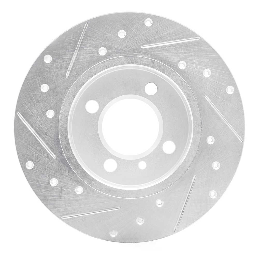 Dynamic Friction Company 631-31009R DFC Brake Rotor - Drilled And Slotted - Silver