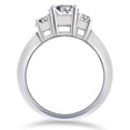 thumbnail image 2 of Pompeii Princess Cut Diamond Engagement Ring 3-Stone 1 1/2ct 14k White Gold (H/I,I1), 2 of 5