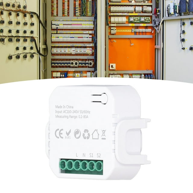 Smart Energy Meter, WiFi Home Energy With Clamp Sensor & APP Control, Single Phase Power Meter Real Time Electricity Usage Consumption Voltmeter For Smart Home
