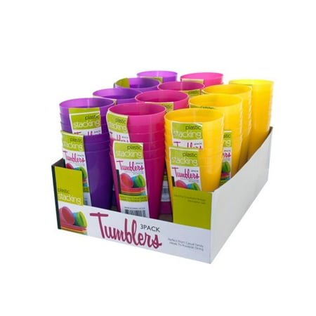 

Bulk Buys Stacking Tumblers Display -Pack of 24