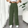 thumbnail image 2 of IDALL Wide Leg Pants Woman Dress Pants Women Womens Casual Wide Leg Dress Pants High Waist Tailored Down Pants With Pockets High Waisted Pants Womens Pants A L, 2 of 8