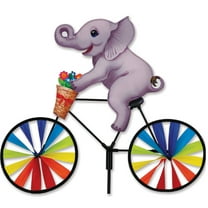 20" Baby Elephant on a Bike Spinner, Whirligig, Garden Stake by Premier Kites