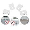 thumbnail image 1 of Raindrops 4Pcs Mirror Hanging Hardware White Metal Clips Utility Wall Display Holder for Mirrors, 1 of 6