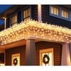 Holiday Time 17.7 ft, 300 Count Clear Incandescent Blinking Icicle Christmas Lights