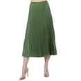 thumbnail image 1 of Falda midi plisada satinada AMAD Casual para mujer Talla L, 1 of 5