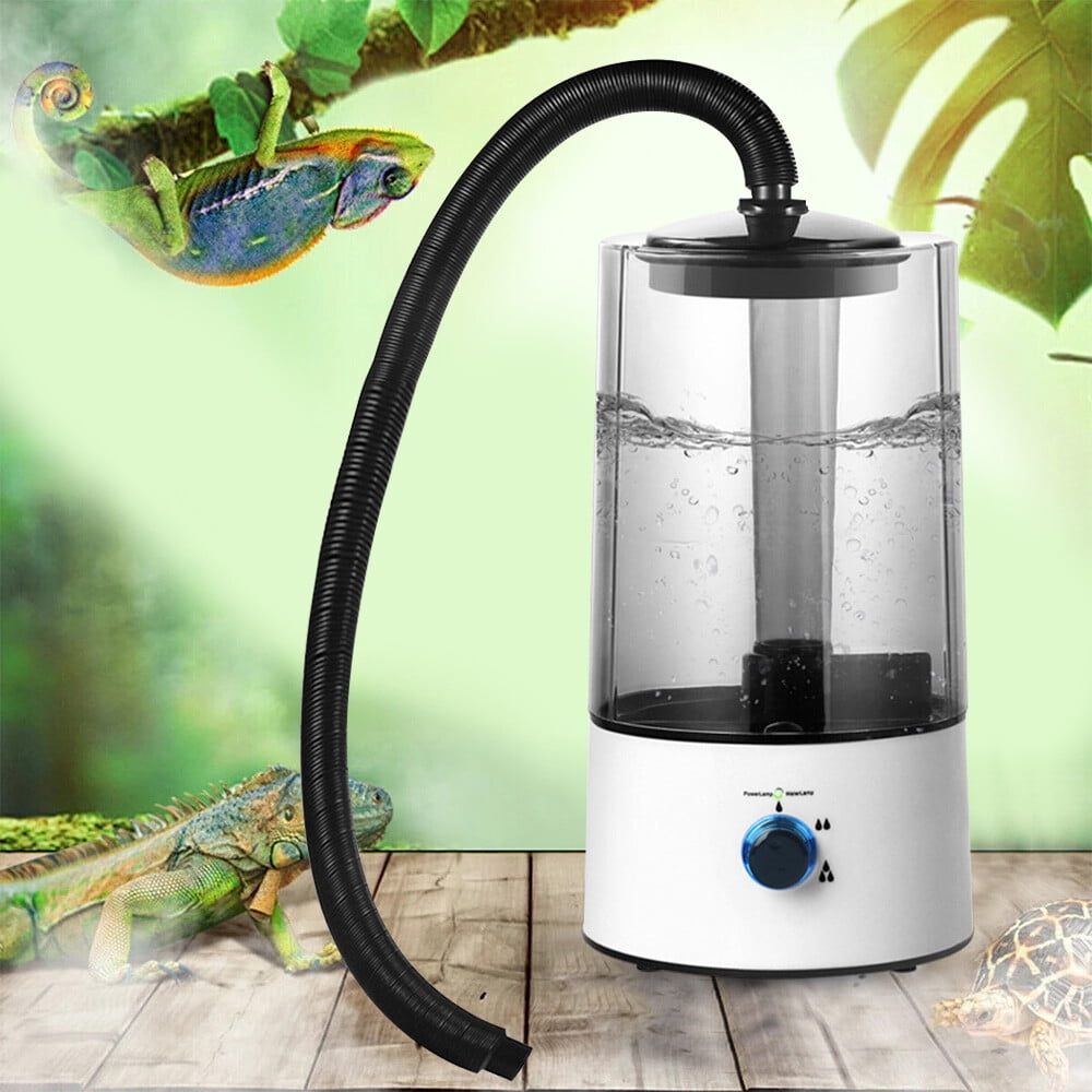 Miumaeov Reptile Fogger Terrariums Humidifier Fog Machine with 4L Tank Adjustable Hose