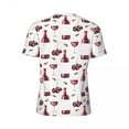 thumbnail image 6 of T Shirt For Men Wine Lover T-Shirt Male Red Wine Pattern Basic Sports Fast Dry Summer Fashion Tee Sh, 6 of 7