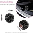 thumbnail image 2 of YISITIAN 4 PCS Car Tire Valve Stem Caps, Handmade Dustproof Crystal Rhinestone Auto Stem Air Cap Cover, Attractive Vehicle Exterior Accessories, Universal for Car Truck Motorcycle Bike CJ919-49532, 2 of 6