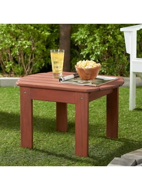Mainstays Wood Adirondack Outdoor Side Table, Natural