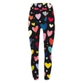 thumbnail image 6 of Neewe Women's Thick High Waist Yoga Pants,Heart Printed Tummy Control Workout Running Yoga Leggings for Women, 6 of 6