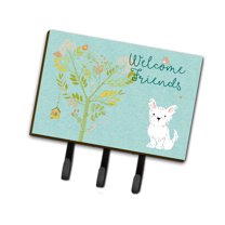 Carolines Treasures BB7640TH68 Welcome Friends Westie Leash or Key Holder Triple multicolor