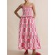 thumbnail image 5 of Vestido largo bohemio elegante con tirantes finos para verano y otoño, ropa informal para mujer, para fiesta, trabajo, noche, oficina, vestidos de corte A, 5 of 5