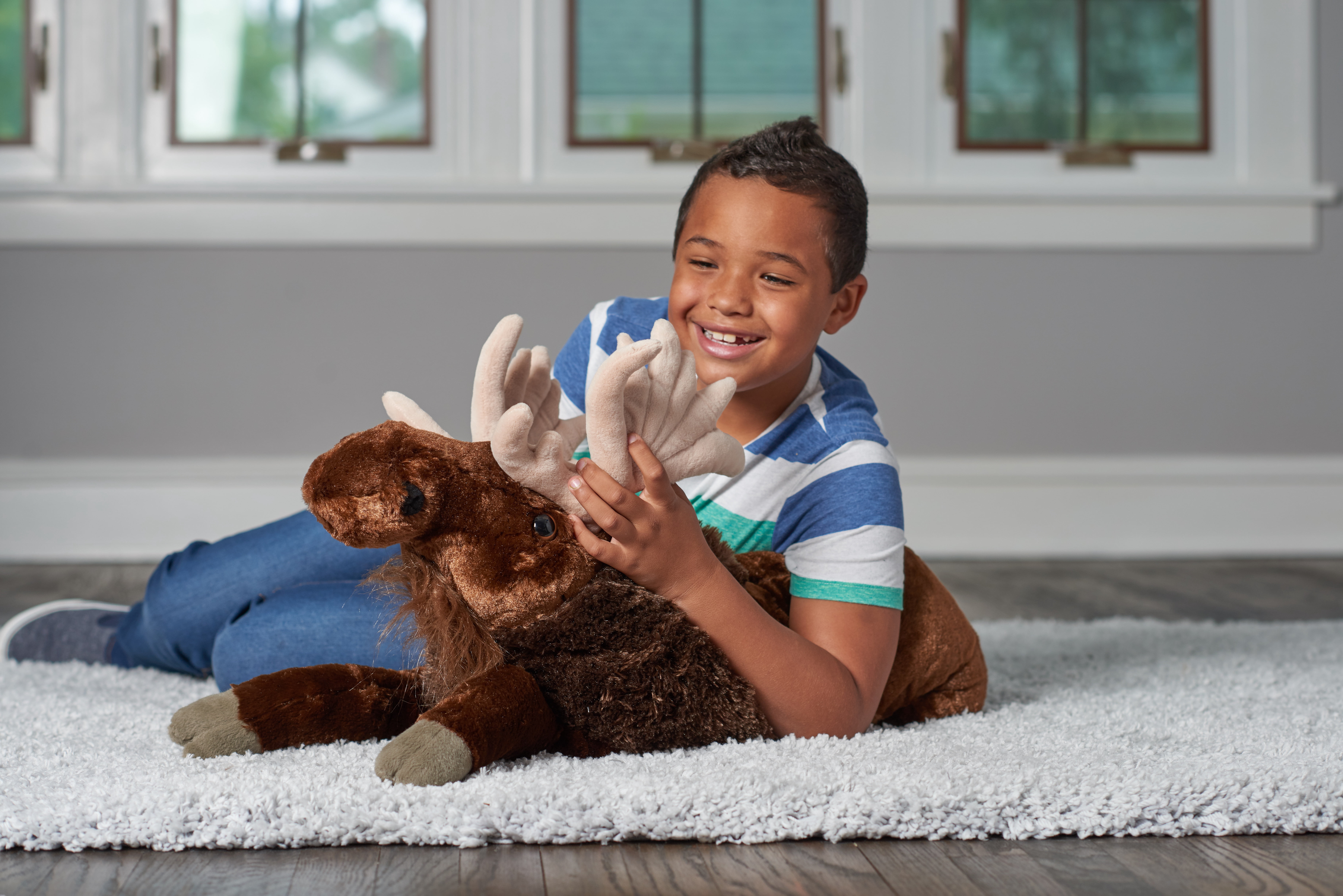 Wild Republic Jumbo Moose Plush, Giant Stuffed Animal, Plush Toy, Gifts for Kids, 30 Inches