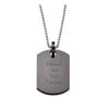 Personalized Planet Black Stainless Steel Engraved Dog Tag Pendant