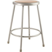 (Pack of 2) NPS 24" Heavy Duty Steel Stool, Grey