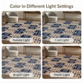 thumbnail image 7 of ODIKA 4'x6' Navy Beige Geometric Diamond Washable Area Rug Southwestern Aztec Inspired Motif With Alternating Stain Resistant, Low Pile, Easy Care for Dorm Room, Small Living, 7 of 7