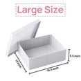 thumbnail image 2 of TickJOY White Gift Box 16.5''x13''x5.5'' - Large Gift Boxes with Lid for Presents Packaging, Birthday, Christmas, Wedding, Anniversary, Big Gift Box with Ribbon, Shred Filler, Card, Wax Seal (White), 2 of 6
