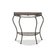 thumbnail image 2 of Baxton Studio Laraine Modern and Contemporary Black Metal Outdoor Console Table, 2 of 5