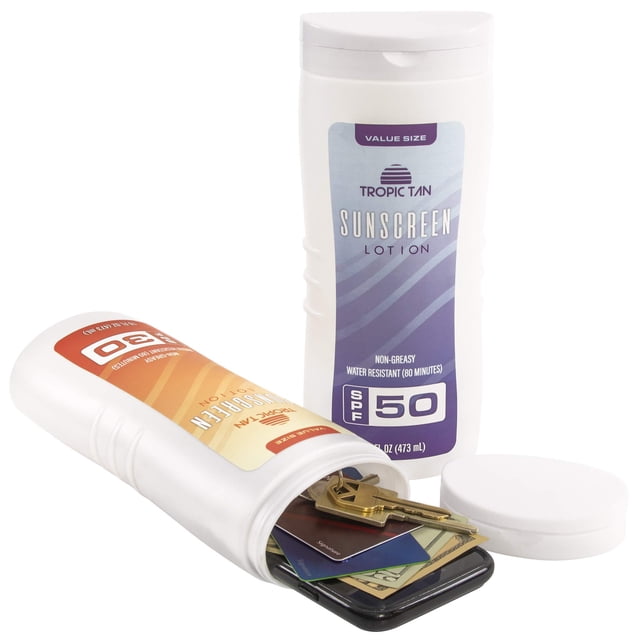 Botellas de seguridad camufladas GoPong, paquete de 2, 7.5 x 20 cm