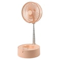 thumbnail image 2 of Ventilador eléctrico pequeño con carga USB para dormitorio, silencioso, portátil, mini ventilador de escritorio, plegable, retráctil, moderno y práctico, 2 of 4