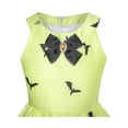 thumbnail image 4 of Girls Dress Halloween Witch Bat Pumpkin Costume Halter Dress 7, 4 of 8