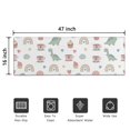 thumbnail image 5 of White Cartoon Dinosaurs Sweets Rainbows Pattern Door Rugs,Washable Non Slip Door Mats Indoor,Decorative Door Mats,Entry Mat Indoor for Entrance,Bedroom,Kitchen,Bathroom,16"x47", 5 of 6