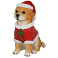thumbnail image 2 of Christmas Dog Figurine Wearing Santa Hat – 5.9" Holiday Decoration Statue,Realistic Detailed Christmas Figurines Playset,Resin Chrismas Dog Toys,Christmas Decor(Style C), 2 of 9