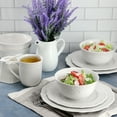 thumbnail image 7 of Elama Henryi 16 Piece Porcelain Dinnerware Set in White, 7 of 7