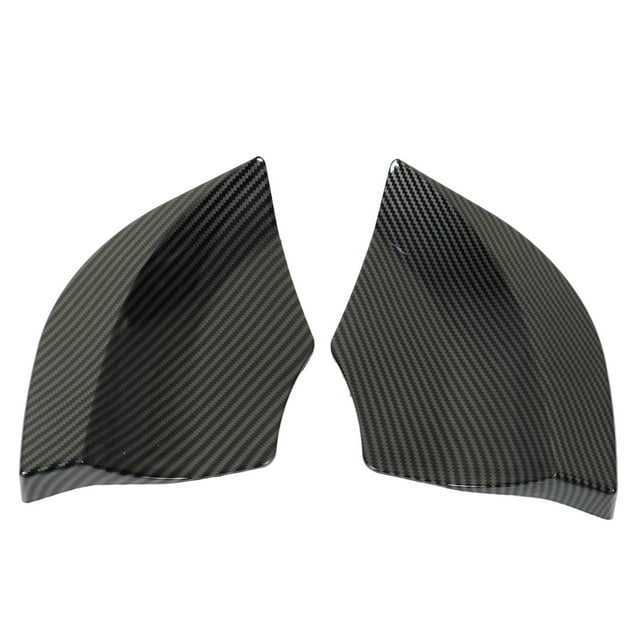 Rear Bumper Splitter, 1 Pair Replacement Parts ABS Bumper Diffuser Low Resistance For Car Modification Glossy Black,Carbon Fiber Style
