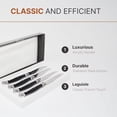 thumbnail image 6 of JS Gourmet Laguiole Steak Knives Set of 4, Stainless Steel Serrated Blade Edge French Steak Knives, 6 of 7