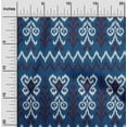 thumbnail image 1 of oneOone Georgette Viscose Fabric Chevron & Swirl Ikat Print Sewing Fabric BTY 42 Inch Wide, 1 of 1