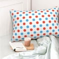 thumbnail image 6 of Vsdgher Red Blue Polka Dots Print Pillow Cases -Iconic Collection Pillowcases -Extra Soft, Not easy to deform,not pilling Export quality, 6 of 8