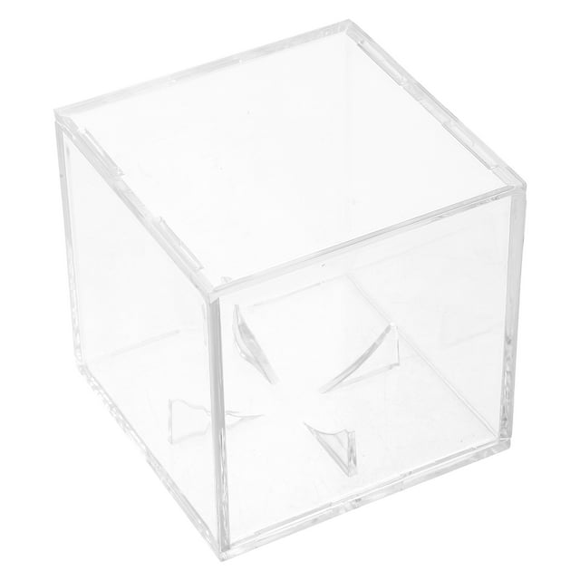 KAKOWELY Étui de Rondelle de hockey en Acrylique Transparent Présentoir de Baseball Boîte Protection Vitrine Cube Étui de Baseball de Collection Boîte de Baseball Décorative Support de Baseball Transparent