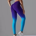 thumbnail image 2 of Ynynloco Leggings for Women Gradient Butt Lifting Seamless High Waisted Compression Yoga Pant Workout Tummy Control Running Quick Dry Leggings, 2 of 7